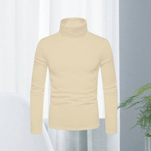 Einfarbiger Pullover mit Rollkragen