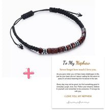 Laden Sie das Bild in den Galerie-Viewer, Magnet Nylon geflochtenes Morsecode-Armband