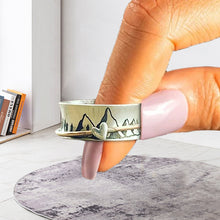 Laden Sie das Bild in den Galerie-Viewer, Kreativer Spinnring mit Bergmuster