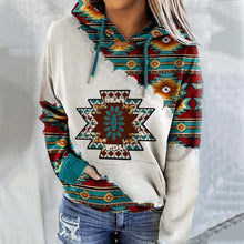 Laden Sie das Bild in den Galerie-Viewer, Damen Sweatshirt mit ethnischem Aufdruck