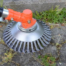 Laden Sie das Bild in den Galerie-Viewer, Runde Twist Wire Wheel Bürste zum Bürsten- / Unkrautschneiden