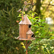 Laden Sie das Bild in den Galerie-Viewer, Kreative Garten-Vogelhaus-Dekoration Aus Metall
