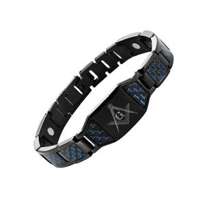 Kohlefaser-Magnet-Titan-Stahl-Armband