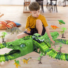 Laden Sie das Bild in den Galerie-Viewer, Dinosaurier-Elektrotriebwagen-Set
