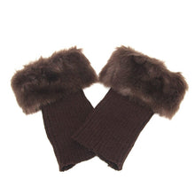 Laden Sie das Bild in den Galerie-Viewer, Damen Warme Stiefelüberzüge mit Pelzbesatz