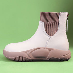 Gummistiefel Damen Kurzhoch Gummistiefeletten Winterstiefel