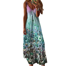 Laden Sie das Bild in den Galerie-Viewer, Damen Langes Sommer-Strandkleid