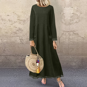 Spitzen-Fleece-Kleid