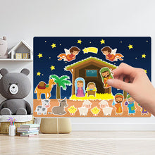 Laden Sie das Bild in den Galerie-Viewer, DIY Weihnachtskarikaturaufkleber für Kinder