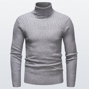 Gestrickter Rollkragenpullover für Herren