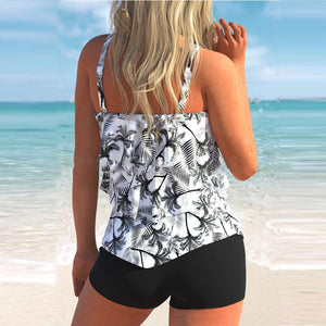 Bedruckter Boxerrock-Bikini
