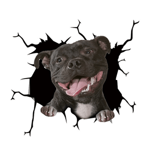 Kreativer Hundeaufkleber für Autofenster