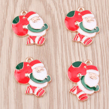 Laden Sie das Bild in den Galerie-Viewer, Weihnachten Schneemann und Schneeflocke Anhänger