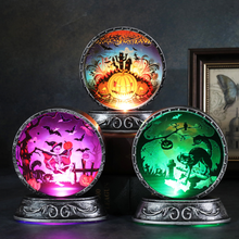 Laden Sie das Bild in den Galerie-Viewer, Halloween Thema Acryl Retro Farbverlaufslampe