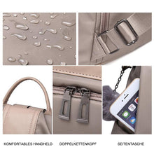 Laden Sie das Bild in den Galerie-Viewer, Wasserdichter diebstahlsicherer Nylon-Rucksack