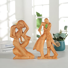 Laden Sie das Bild in den Galerie-Viewer, Kreative Moderne Paar-Holzstatue