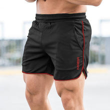 Laden Sie das Bild in den Galerie-Viewer, Einfarbige Sportshorts mit Monogramm für Herren