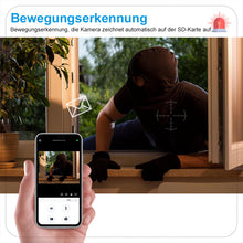 Laden Sie das Bild in den Galerie-Viewer, Intelligente drahtlose WiFi Vollfarbkamera mit Glühbirne