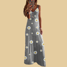 Laden Sie das Bild in den Galerie-Viewer, Kleid mit Gänseblümchen-Print