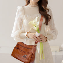 Laden Sie das Bild in den Galerie-Viewer, Damen Weiche Ledertasche