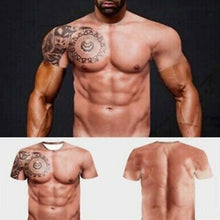 Laden Sie das Bild in den Galerie-Viewer, Muskel Tattoo Druck T-Shirt
