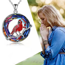 Laden Sie das Bild in den Galerie-Viewer, Lebensbaum Schwestern auf der Schaukel Kristallanhänger Halskette