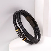 Laden Sie das Bild in den Galerie-Viewer, Mehrschichtiges Lederband für Herren
