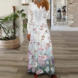 Modisches Spitzenkleid