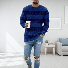 Laden Sie das Bild in den Galerie-Viewer, Gestreifter Pullover mit Rundhalsausschnitt für Herren