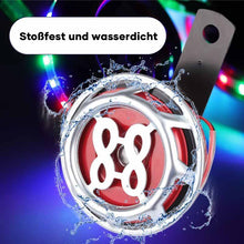 Laden Sie das Bild in den Galerie-Viewer, Pfeifenhorn Mit Farbigem LED-Licht Für Motorrad