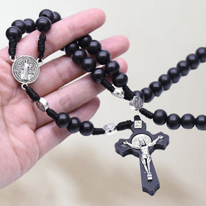 Kreuz-Rosenkranz-Halskette