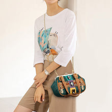 Laden Sie das Bild in den Galerie-Viewer, Damen Stilvolle Handtasche mit Schmucksteinen