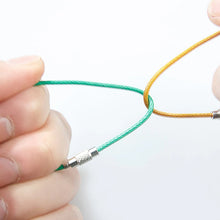 Laden Sie das Bild in den Galerie-Viewer, Kreatives farbiges Stahldrahtschloss