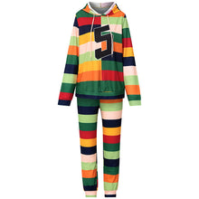 Laden Sie das Bild in den Galerie-Viewer, Lässig Gestreiftes 2-Teiliges Set