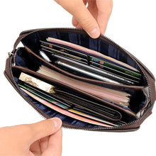 Laden Sie das Bild in den Galerie-Viewer, Diebstahlsichere Herrenhandtasche mit Zahlenschloss