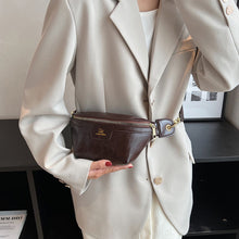 Laden Sie das Bild in den Galerie-Viewer, Gürteltasche im koreanischen Stil mit karierten Nähten