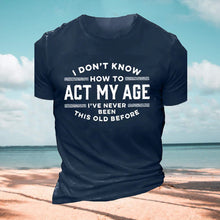 Laden Sie das Bild in den Galerie-Viewer, Bedrucktes Kurzärmliges T-Shirt für Herren