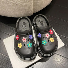 Laden Sie das Bild in den Galerie-Viewer, Atmungsaktive Plateausandalen mit Blumenmuster für Damen