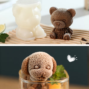 3D Teddybär Eiswürfelbereiter