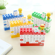 Laden Sie das Bild in den Galerie-Viewer, Schöner Cartoon-Block-Puzzle-Kalender