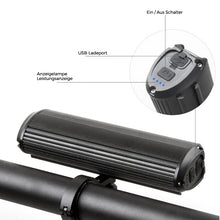 Laden Sie das Bild in den Galerie-Viewer, USB-Fahrradscheinwerfer aus Aluminiumlegierung