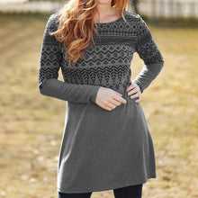 Laden Sie das Bild in den Galerie-Viewer, Langärmliges Kleid im ethnischen Stil