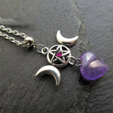 Laden Sie das Bild in den Galerie-Viewer, Einzigartige Halskette mit Stern- und Monddesign