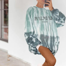 Laden Sie das Bild in den Galerie-Viewer, Bedrucktes Lockeres Sweatshirt für Damen