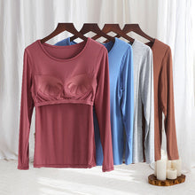 Laden Sie das Bild in den Galerie-Viewer, Damen Thermo Langarm-Shirt mit Brustpolster