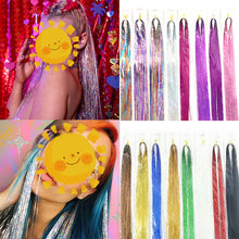 Laden Sie das Bild in den Galerie-Viewer, Bunte Golddrahtperücke