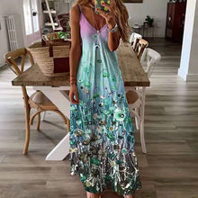 Laden Sie das Bild in den Galerie-Viewer, Damen Langes Sommer-Strandkleid