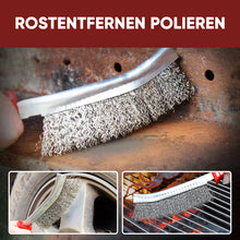 Laden Sie das Bild in den Galerie-Viewer, Entrostungsbürste aus Stahldraht mit Messerform