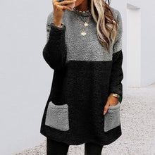 Laden Sie das Bild in den Galerie-Viewer, Pocket Veloursleder Sweatshirt