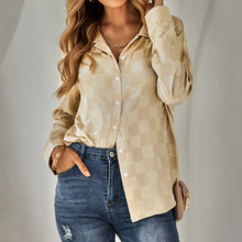 Laden Sie das Bild in den Galerie-Viewer, Lässiges Kariertes Jacquard-Hemd